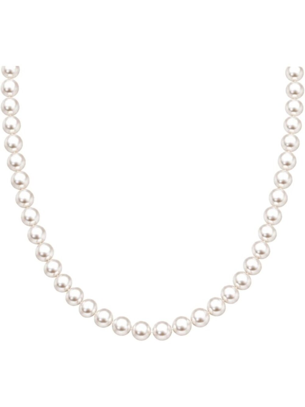Elegant Round White Pearl Choker Necklace for Women - Timeless Jewelry Accessory